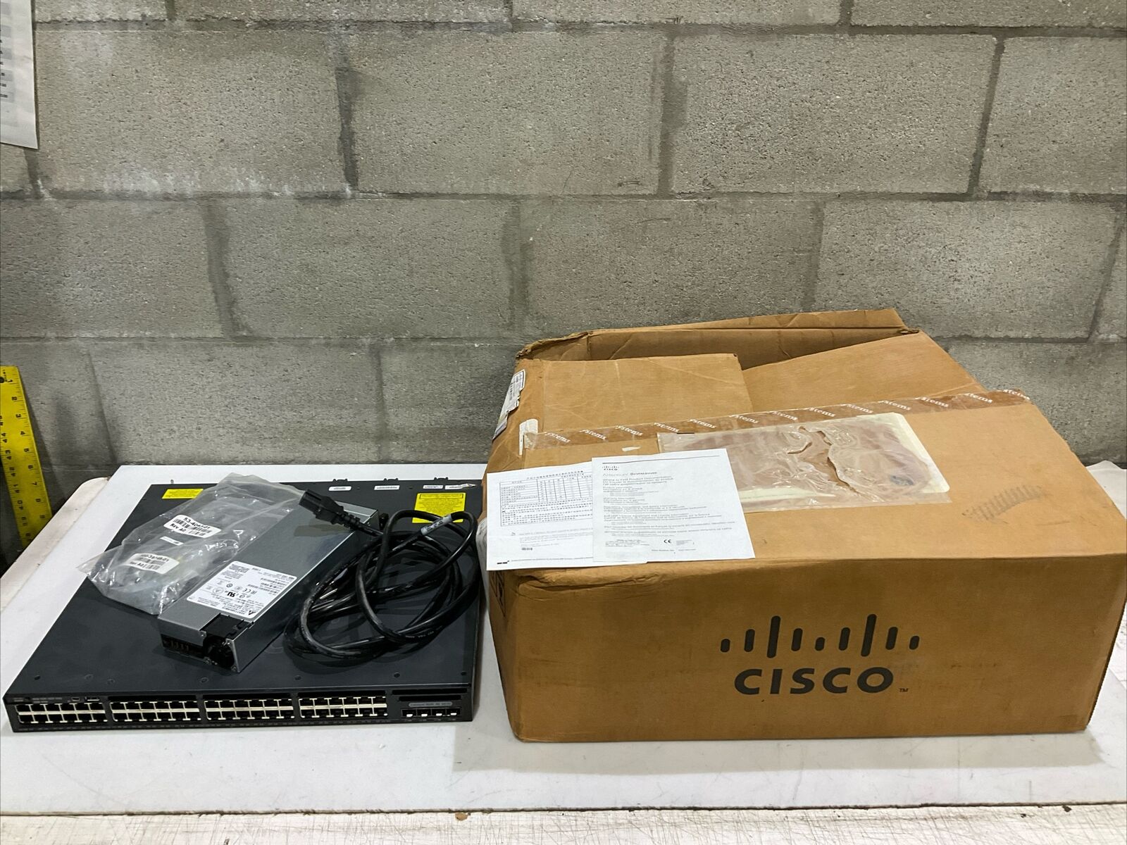 CISCO WS-C3650-48TS U/M CATALYST 3650 48PT DATA 4X1G UPLINK IP SERVICES G7T