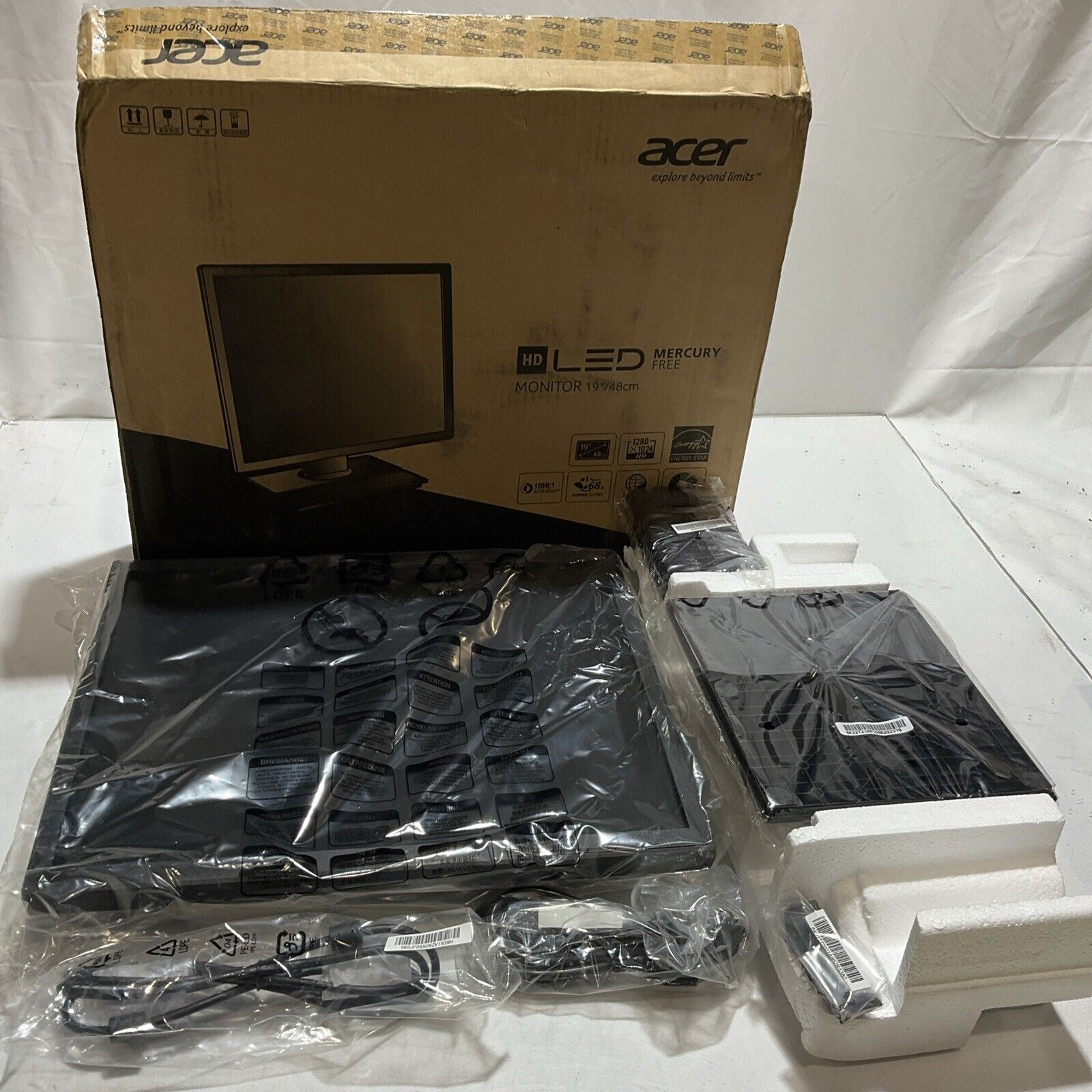 ACER  V196LB  HD LED MONITOR  19'/48CM  U3S